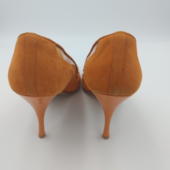 Donald J Pliner Bella Suede/Vinyl Heels Size 9 - Picture 10 of 14